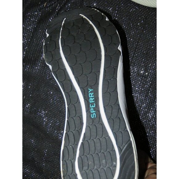 Sperry Black Top Sider 7 Seas 3 Eye Canvas Boat Shoes Sneakers size 6 STS98966 - Picture 6 of 8